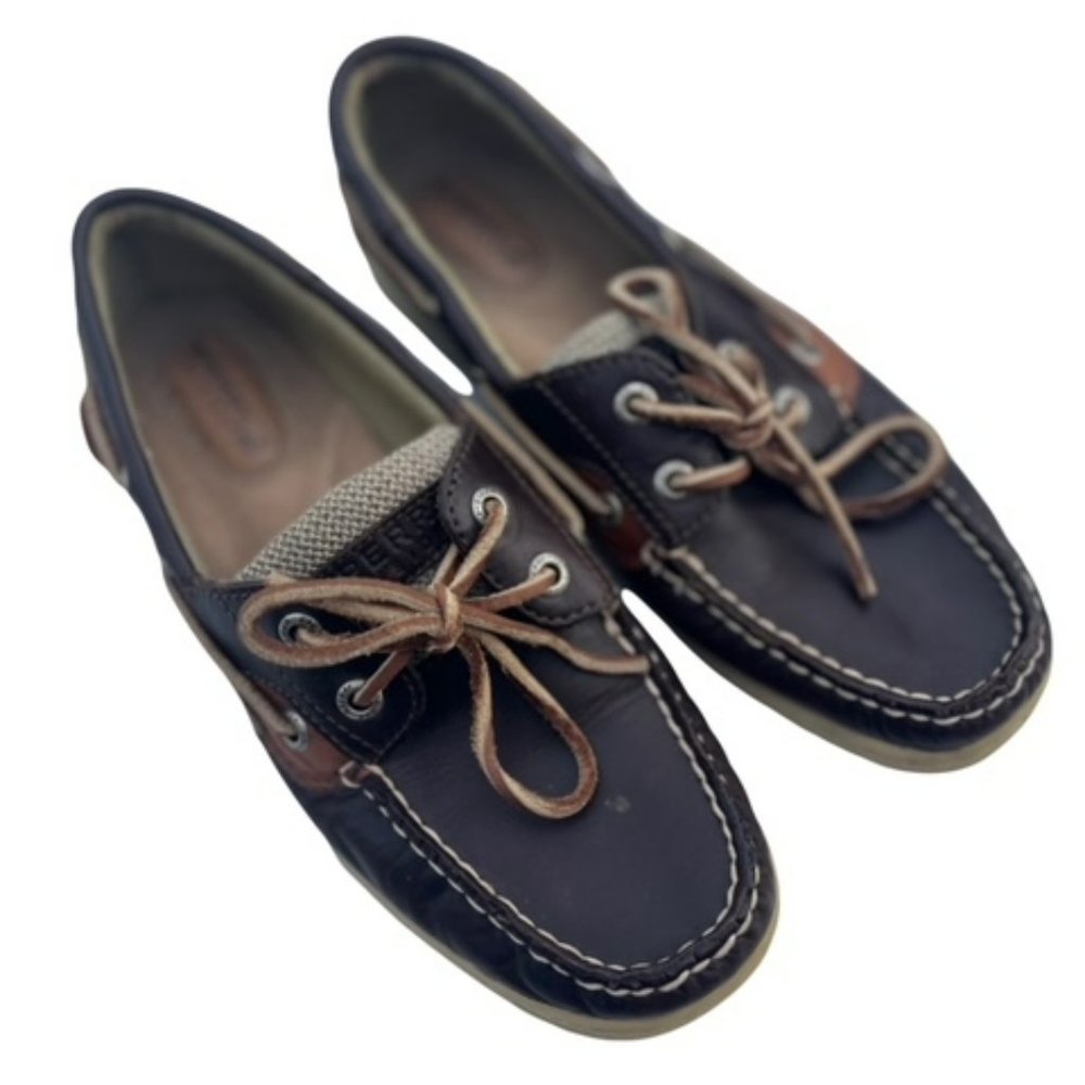 Women's Sperry Topsider Leather Slide-On Boat Shoe Loafers Sz‎ 6.5M